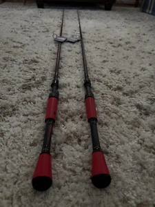 2 LOT Abu Garcia Red Max Spinning Rod 7' - Picture 1 of 3