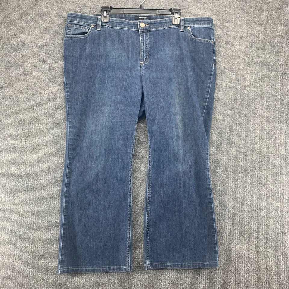 Daisy Fuentes Jeans Womens 20W Blue Stretch Medium Wash Denim Straight 42x26 - Image 1 of 4