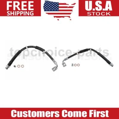 2x Línea de freno de manguera de freno delantera izquierda y derecha para Jeep Liberty 2008-2012 Foto 1 de 4