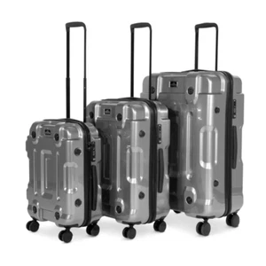 Equipaje Dellonda 3 Piezas, Juego de Viaje Maleta Rígida y Cerradura TSA, Plateado, DL9 - Imagen 1 de 7