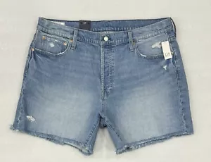 Gap Jean Shorts Damen Größe 35/20 frech Midi High Rise Knopf Fly Distressed - Bild 1 von 8