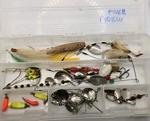 Fishing Accessories  Lot Inline Spinners Eagle Claw Blades w/Plano Vintage - Picture 1 of 8