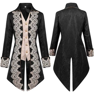 Steampunk Victorian Morning Steampunk Herren Retro Gothic Jacke Gehrock - Bild 1 von 13