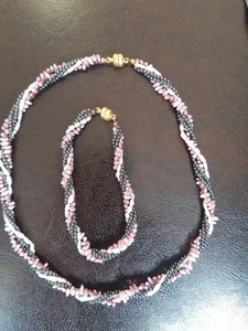 Kette Und Armband Perlen - Bild 1 von 3