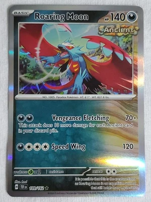 Roaring Moon 109/162 Sv:05 Temporal Forces Rare Holo Pokémon TCG - Image 1 of 2