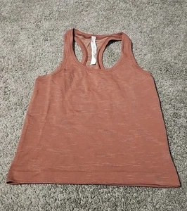 Lululemon Swiftly Tech Racerback 2.0 Race Chroma Check Ancient Copper Size 6 - Picture 1 of 4