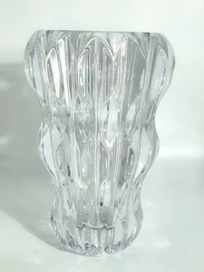 Mikasa Impulse 10" Kristall Vase XY535/626 Slowenien schwer klar gerippt Vintage - Bild 1 von 14