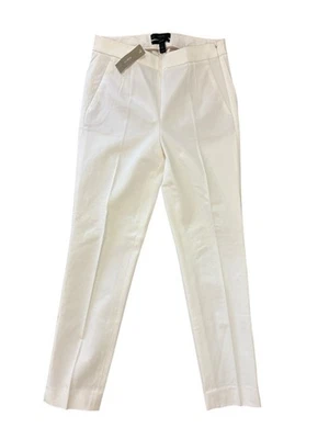 J экипажа женщин Martie Bi-Stretch хлопок платье брюки размер 00 белый новый с Ярлыками минималистский - Изображение 1 из 4