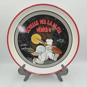Bandeja para servir de lata vintage Pedrini Rotelle Per La Pasta 12” restaurante MI Italia - Imagen 1 de 15