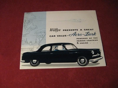 1952 Jeep Willys Aero Lark Sales Brochure Booklet Catalog Old Original - Image 1 of 4