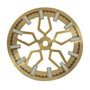 28.5mm C3 Green Luminous Skeleton Watch Dial Face for Japanese NH70 Movement - Picture 1 of 17