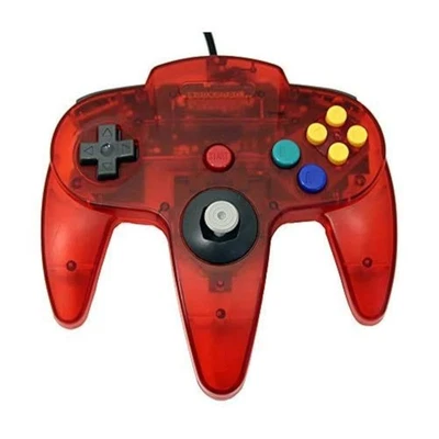 Transparent Red Replacement Controller For N64 N64 - Image 1 of 4
