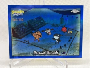 2025 Topps Chrome SpongeBob Mussel Beach Blue Refractor #87/150 #60 - Bild 1 von 2
