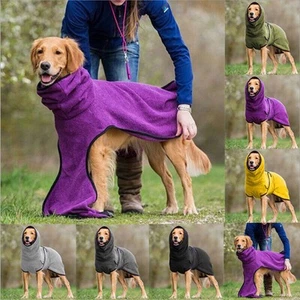 Pets Dogs Greyhound High Collar Jumper Vest Coats Solid Hoodies Winter Apparel - Picture 1 of 20