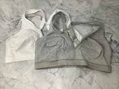Pack de 2 bralette Fruit Of The Loom 38C gris y blanco sin almohadillas para mujer P70 Foto 1 de 4
