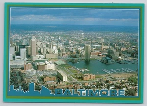 Postcard  Aerial View of Baltimore Maryland  N-1 - Picture 1 of 2