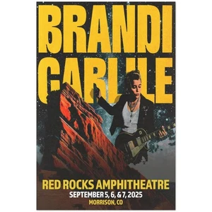 Brandi Carlile Red Rocks Amphitheater September 2025 Konzert Poster - Bild 1 von 3