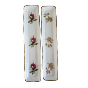 VASSOIO/PIATTO RETTANGOLARE VINTAGE HAMMERSLEY ~ FLOREALE/ROSE ~ bigiotteria penna - Foto 1 di 5