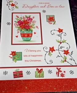 To Daughter and Son-in-Law Christmas Card. (CX12) - Picture 1 of 3