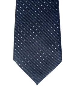 Marks and Spencer mens vintage tie black and white polka dots St Michael c 1990 - Picture 1 of 3