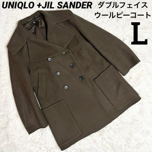 UNIQLO + JIL SANDER Zweireiher Woll Peacoat Olivgrün Größe L - Bild 1 von 12
