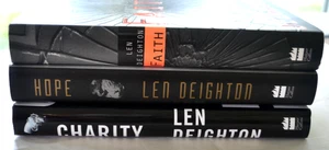 Faith, Hope, Charity by Len Deighton - 3 Hardcovers - All 1st/1st w/Dust Jackets - Picture 1 of 4