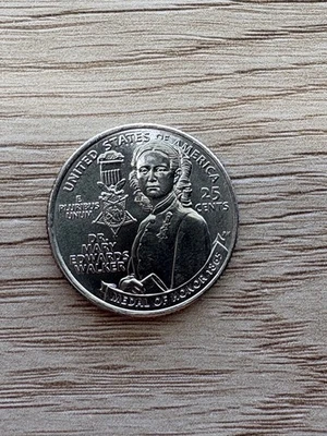 2024P Quarter Dr. Mary Edwards Walker Medal of Honor 1865 Error Coin - Image 1 of 4