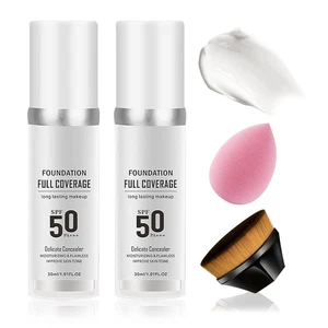 2PCS Color Changing Foundation,Full Coverage Flawless Non-greasy Foundation Set - Picture 1 of 7