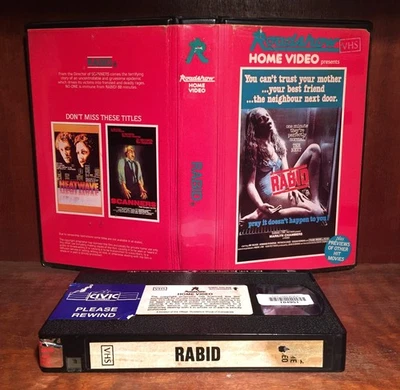 *RABID vhs ROADSHOW HOME VIDEO cult 1977 body-horror sci-fi RARE Cronenberg* - image 1 of 2