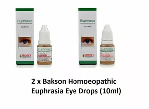 Bakson Homoeopathic Euphrasia Eye Drops For Complete Eye Care 10ml [ PACK OF 2 ] - Picture 1 of 3