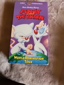 Vintage Pinky And The Brain: World Domination Tour (VHS, 1996) - Picture 1 of 4
