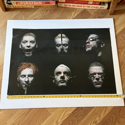 RARE PROMO ONLY Rammstein DOUBLE SIDED U.S. POSTER 36" x 24" Sehnsucht 1998 ! - Image 1 of 4