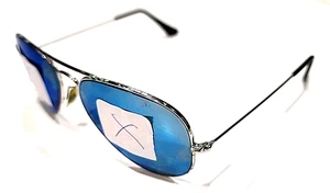 Occhiali da sole Ray Ban RB3025 003/3F senza lenti montatura canna di fucile aviatore 58-14 leggi - Foto 1 di 11