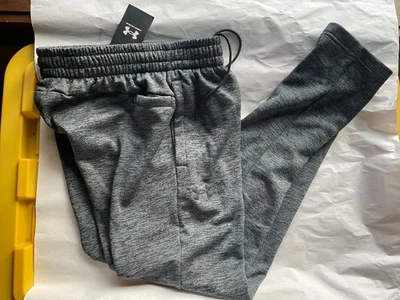 Pantalón de chándal Under Armour polar torcido pierna recta nuevo para hombre pequeño gris jaspeado Foto 1 de 4