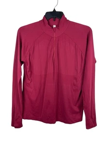 Athleta Momentum 1/2 Zip Pullover XL Mauve Langarm leicht Active Oberteil - Bild 1 von 12