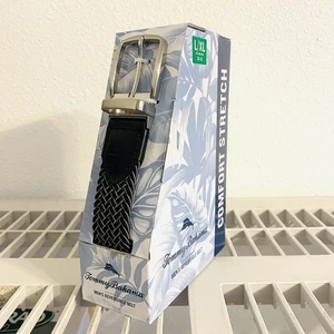 Tommy Bahama Men's Belt Comfort Stretch Reversible Black/Gray Size 38-42 L/XL - Picture 1 of 6