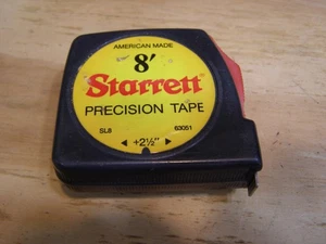 Rarer Vintage Starrett 8' Precision Tape Measure Blade is in nice shape USA Made - Picture 1 of 3