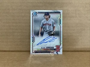 2021 Bowman Chrome Mega Box Autograph Refractors #BCMABJ Blaze Jordan Auto - Picture 1 of 4