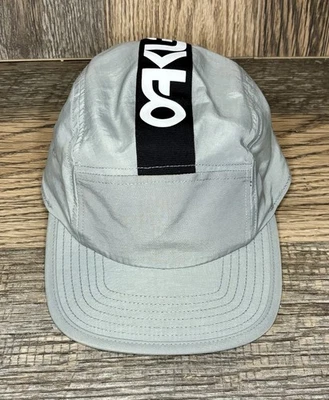 Oakley 5 Panel Frogskin Gray Adjustable Strap Cap One Size EXCELLENT! - Image 1 of 4