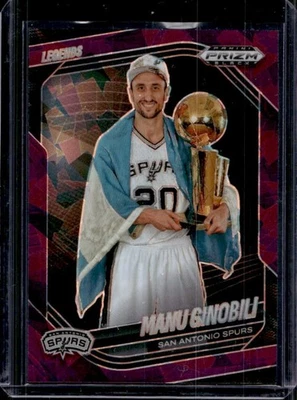 Prizm Black Manu Ginóbili Legends Purple Ice Prizm #/149 Spurs 2024-25 Foto 1 de 2