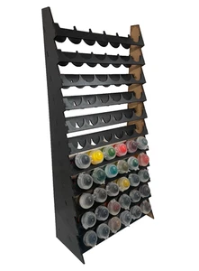 66 Pot Paint Rack GW Tall size Black or White - Picture 1 of 2
