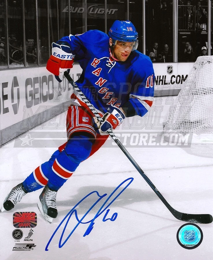 Marian Gaborik New York Rangers Signed Autographed Home Action Spotlight 8x10 - Изображение 1 из 1