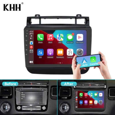 8+128G Für VW Touareg 2010-2018 Autoradio Car Play RDS DAB+ Android 13 GPS  - Bild 1 von 4