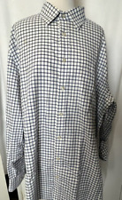 Abercrombie & Fitch Shirt Mens Small L Muscle Blue Check Long Sleeve Button Up#M
