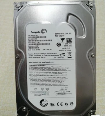 Seagate Barracuda 7200.10 160GB ST3160815AS 7200RPM SATA 3.5" HDD Hard Drive - Image 1 of 3