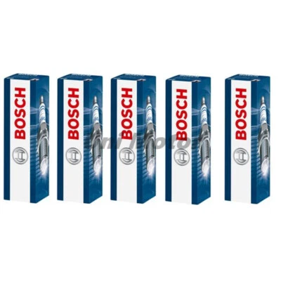 For VW Jetta Golf Passat Beetle 2.5L Set of 5 BOSCH OEM Spark Plugs 101905617F - Image 1 of 4