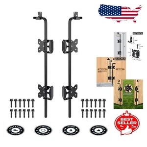 24 Inch Cane Bolt Gate Stopper - Heavy Duty Wrought Iron, Weather Resistant - Picture 1 of 9
