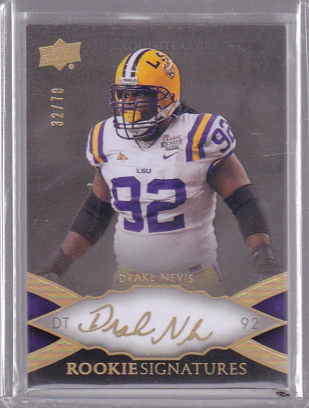 2011 Exquisite Collection #97 Drake Nevis Auto RC Rookie 32/70 - Image 1 of 1
