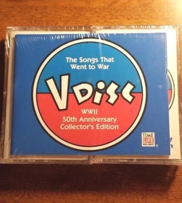 The Songs That Went To War V Disc WWII 50th Anniversary 2 Cassette Tapes Blue — 第 1/4 张图片