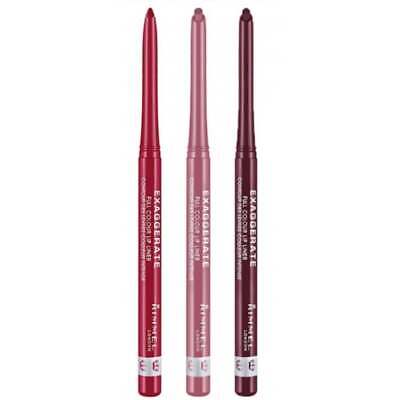 Rimmel Exaggerate Lip Liner Pencil - Choose Your Shade • 4.21€